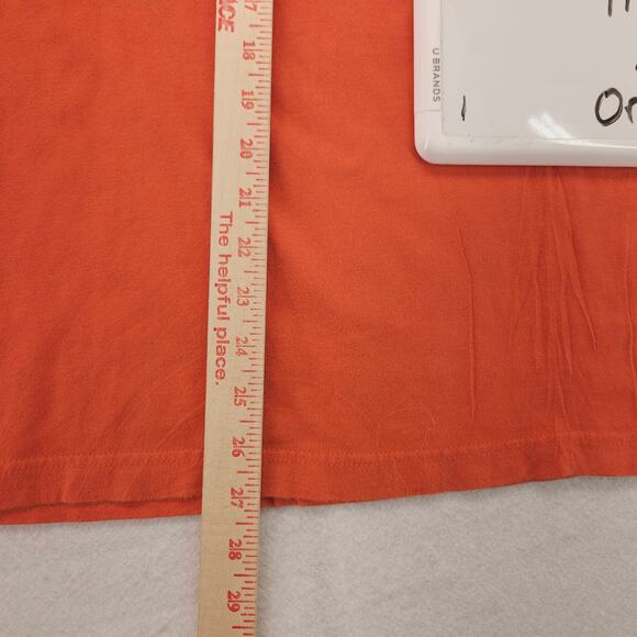 Harley Davidson Casual Short Sleeve Graphic Shirt Mens Size Medium M Orange - Picture 8 of 9